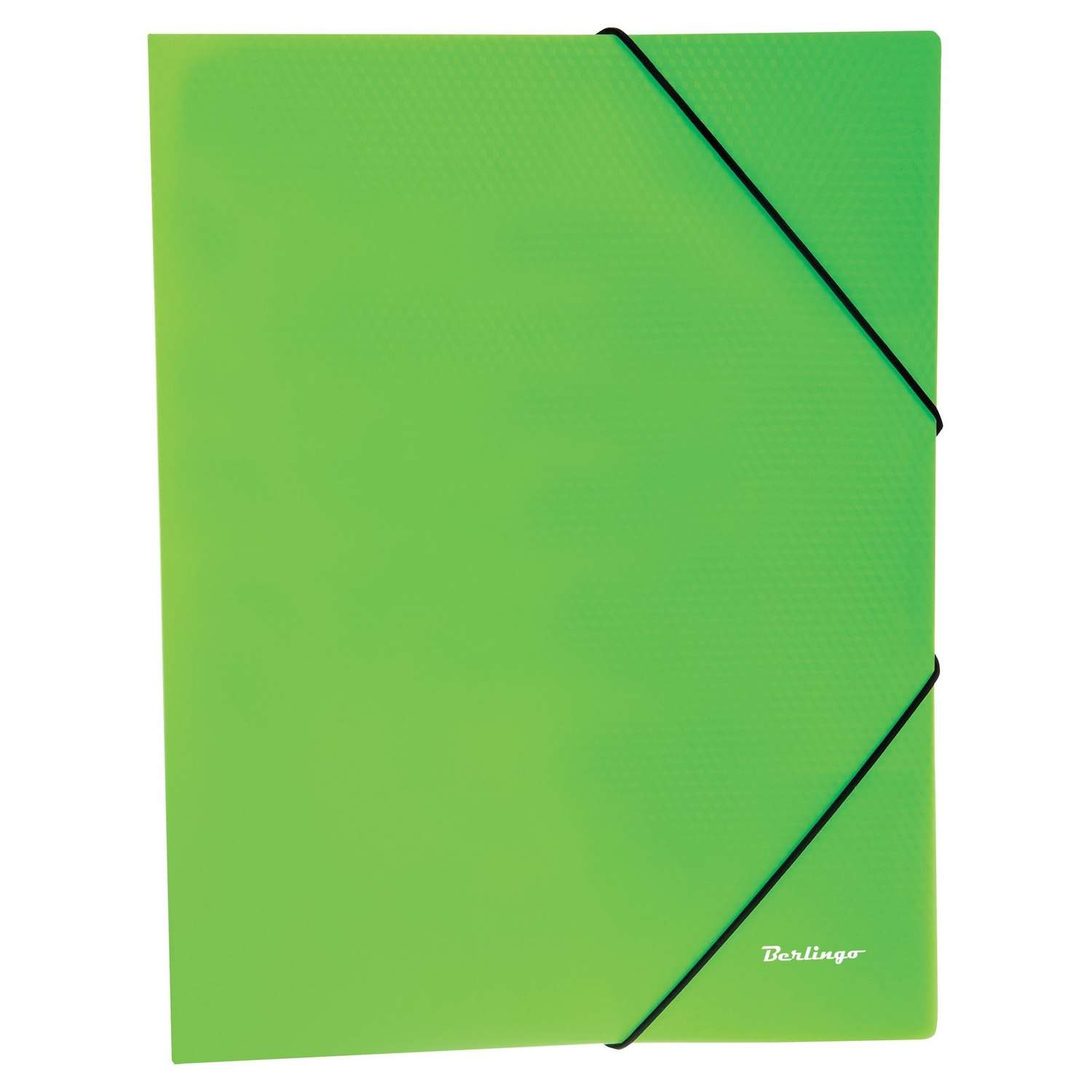 Папка на резинке BERLINGO Neon А4 Неоновая Зеленая ANp_01802 - фото 1