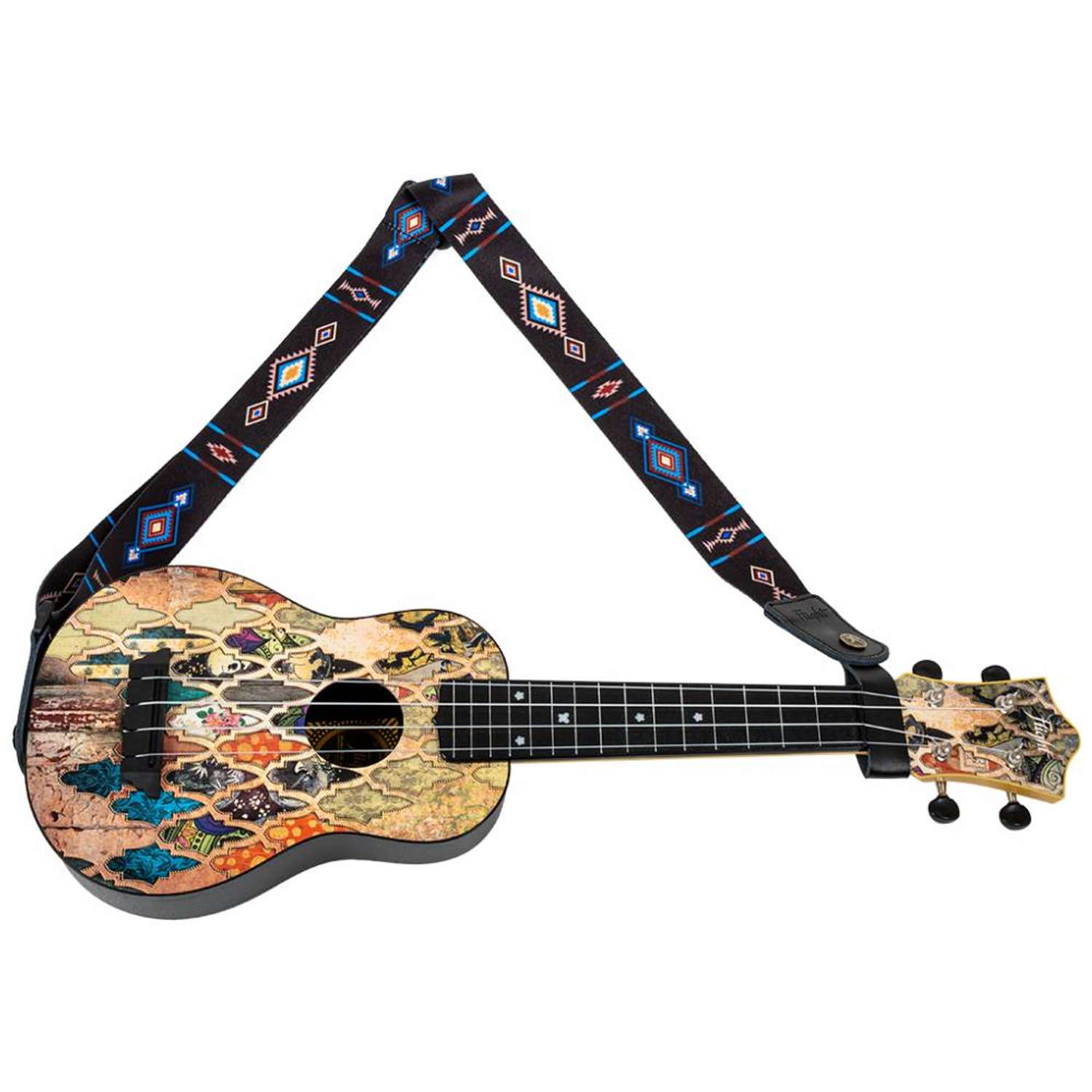 Ремень Flight S35 TEMPO для гавайской гитары укулеле материал полипропилен цвет темно-синий - фото 2