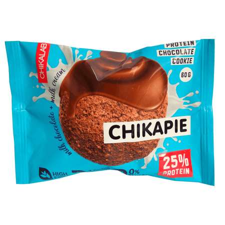 Печенье Chikalab протеиновое шоколадное глазированное 60г