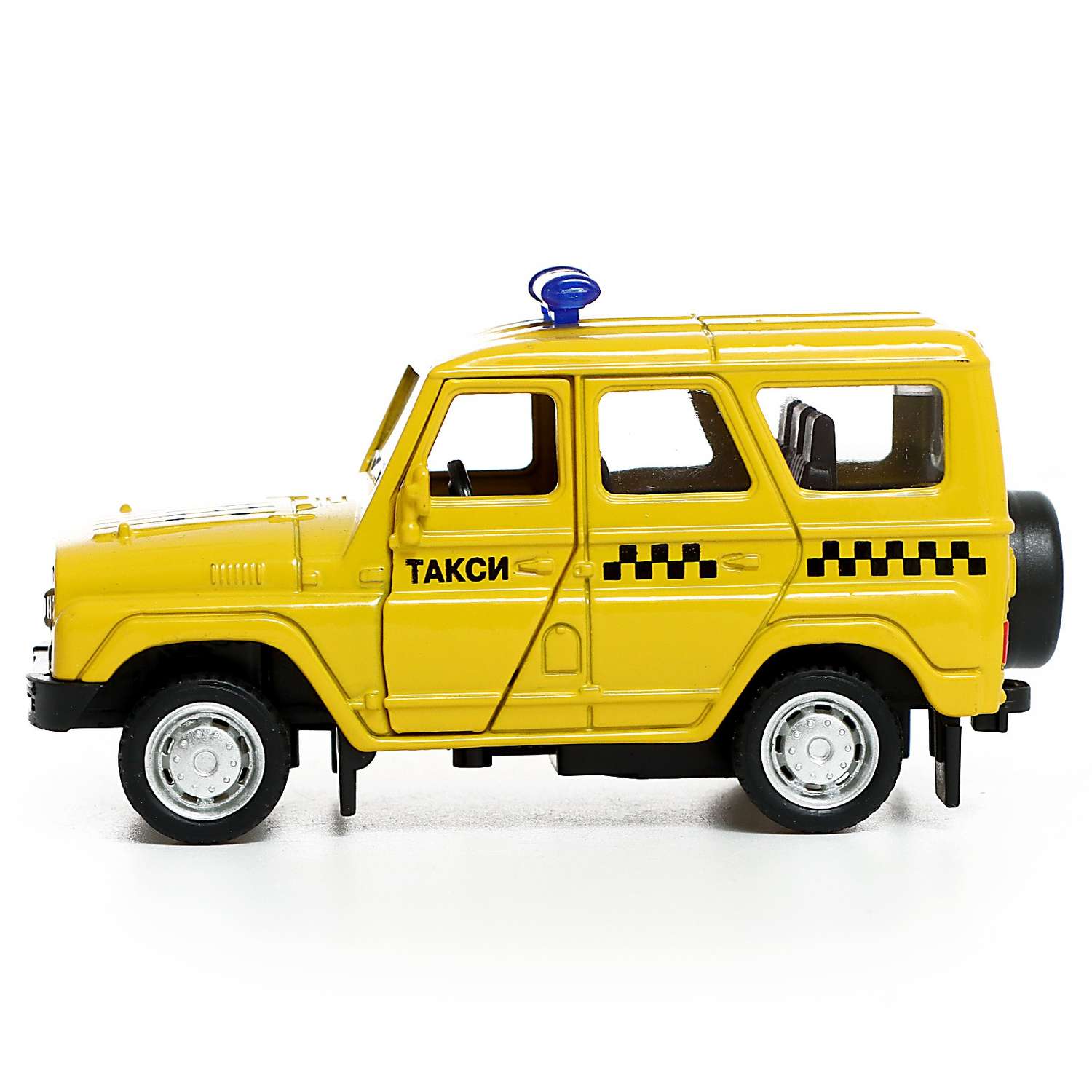 Машина Автоград металлическая УАЗ Hunter «Такси» инерция 1:43 9351061 - фото 2
