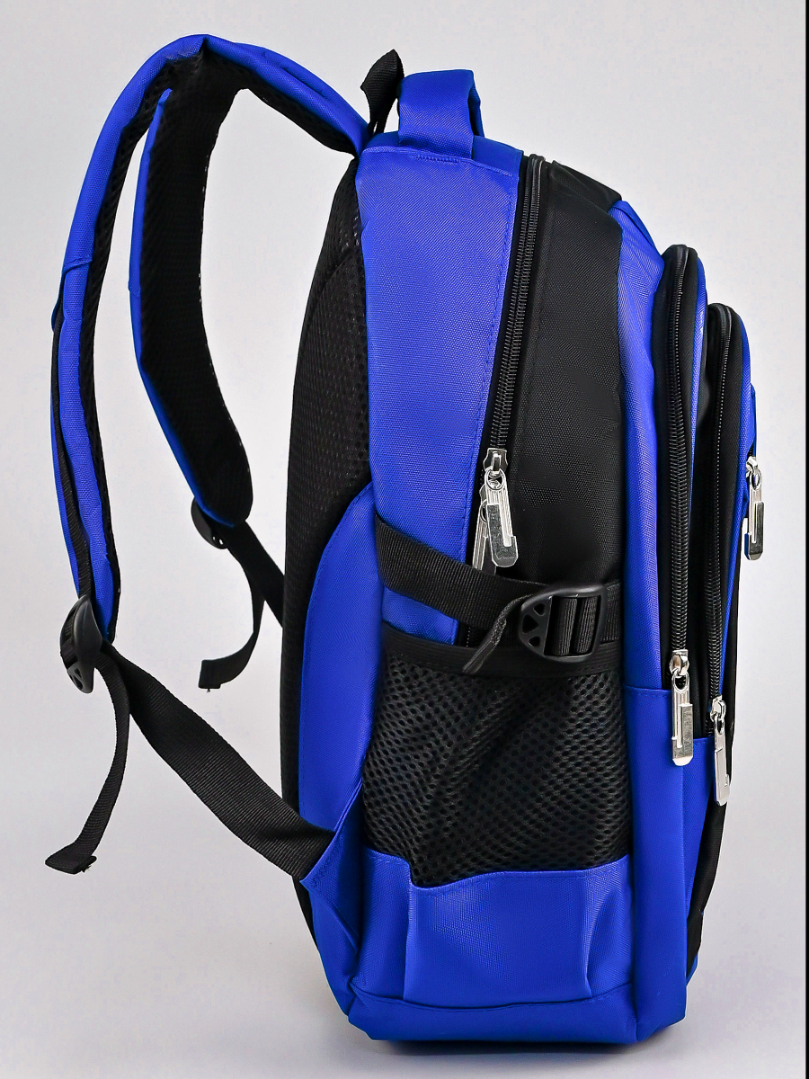 Рюкзак школьный Evoline Светло синий черный EVO-159-2 - фото 5
