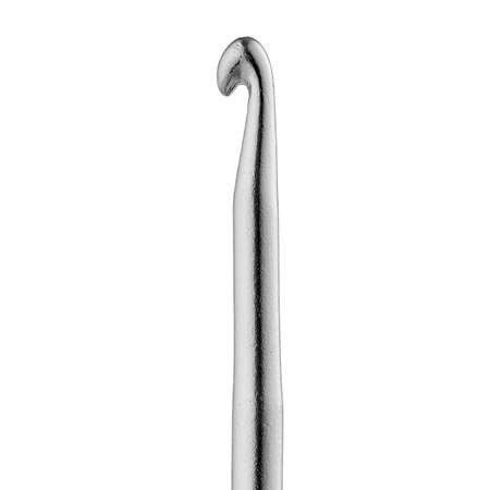 Крючок для вязания Hobby & Pro с резиновой мягкой ручкой металлический для тонкой и средней пряжи 3.0 мм