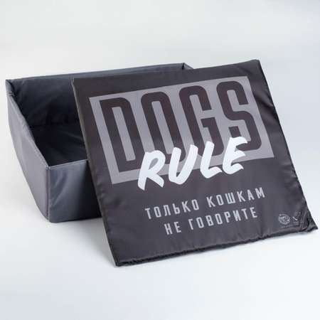 Лежанка Пушистое счастье 40х40 см Dogs rule