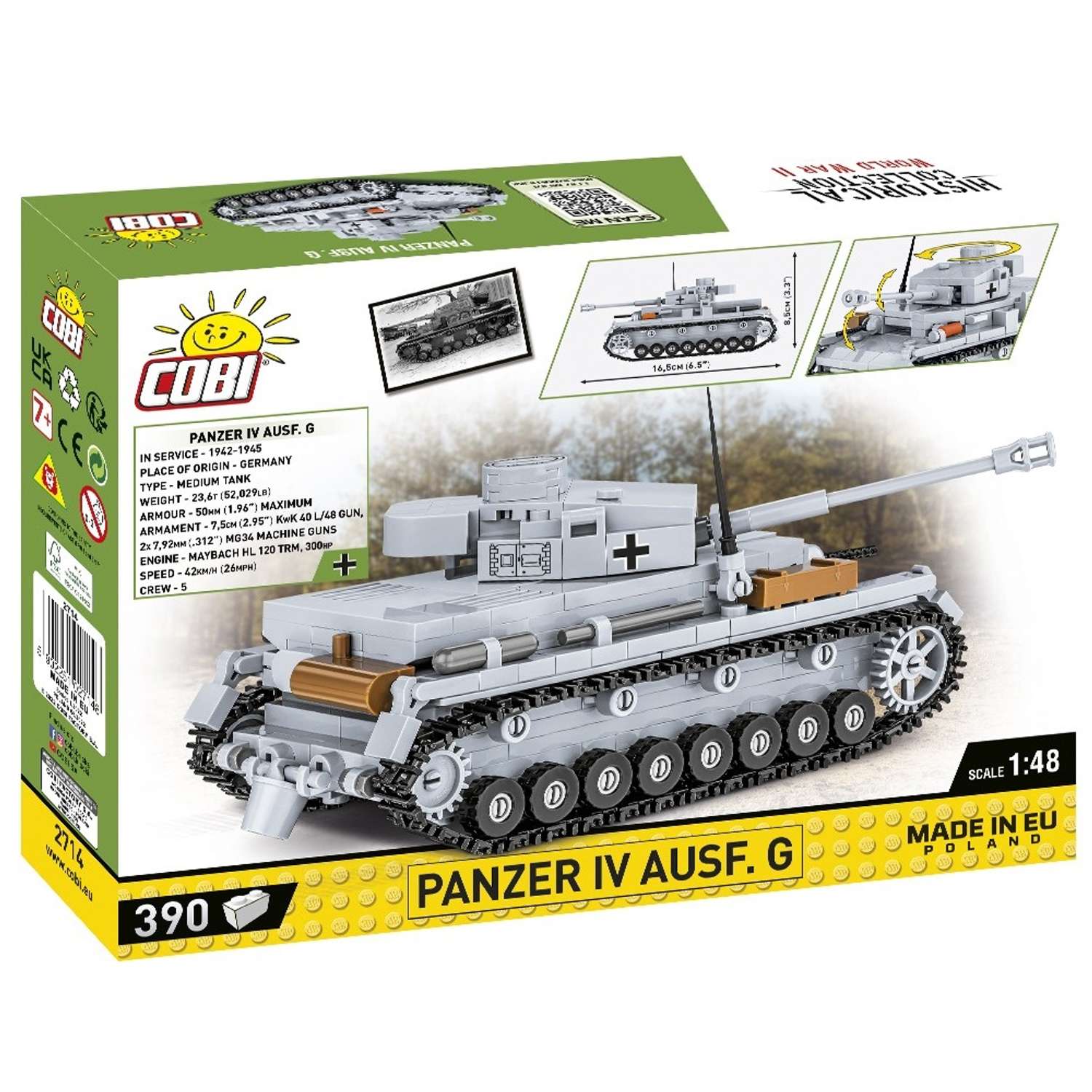 Конструктор COBI Немецкий танк Panzer IV Ausf.G - фото 1