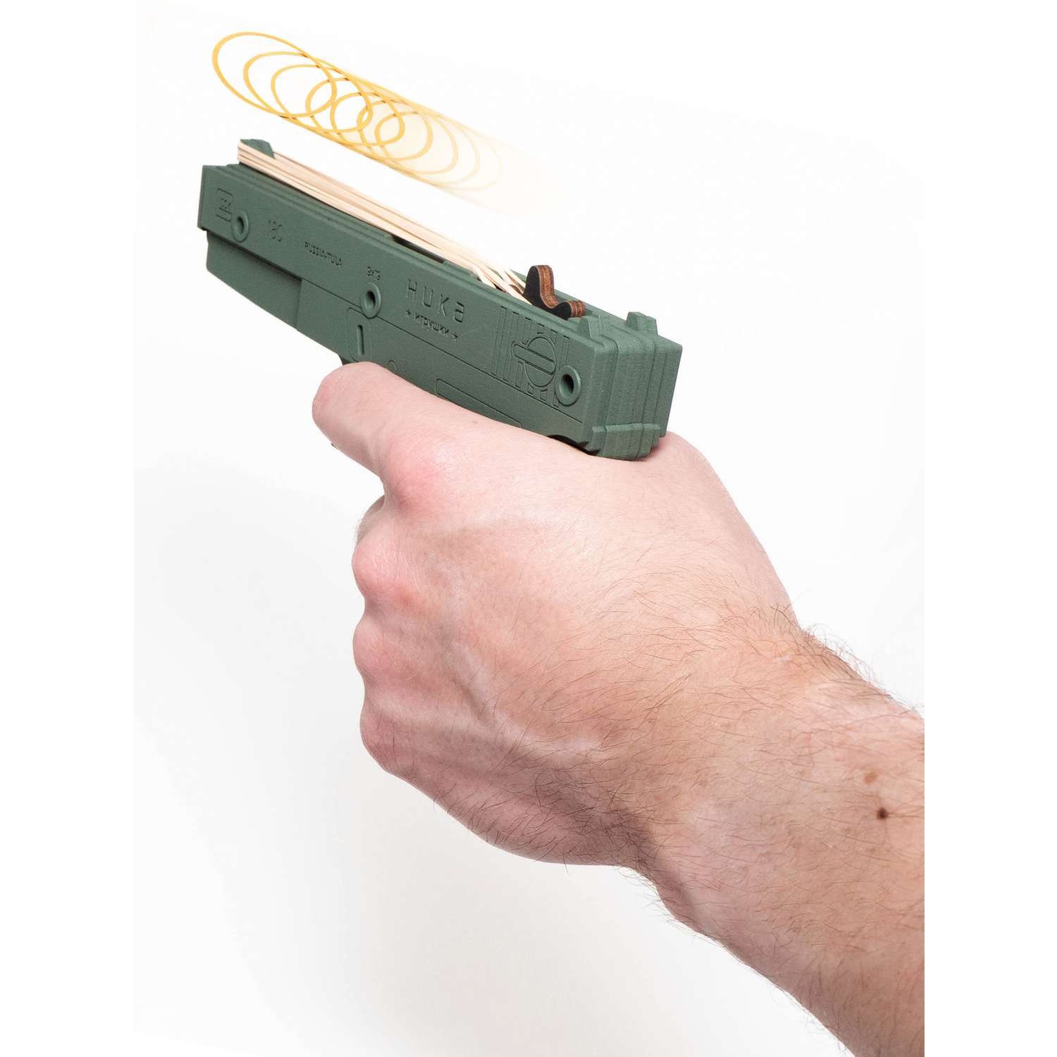 Резинкострел НИКА игрушки Пистолет Glock 18C (G) в картонной упаковке - фото 2
