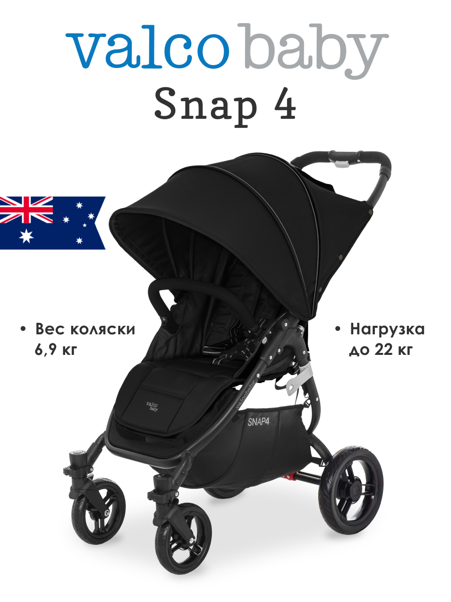 Коляска прогулочная Valco baby Snap 4 / Coal Black - фото 1