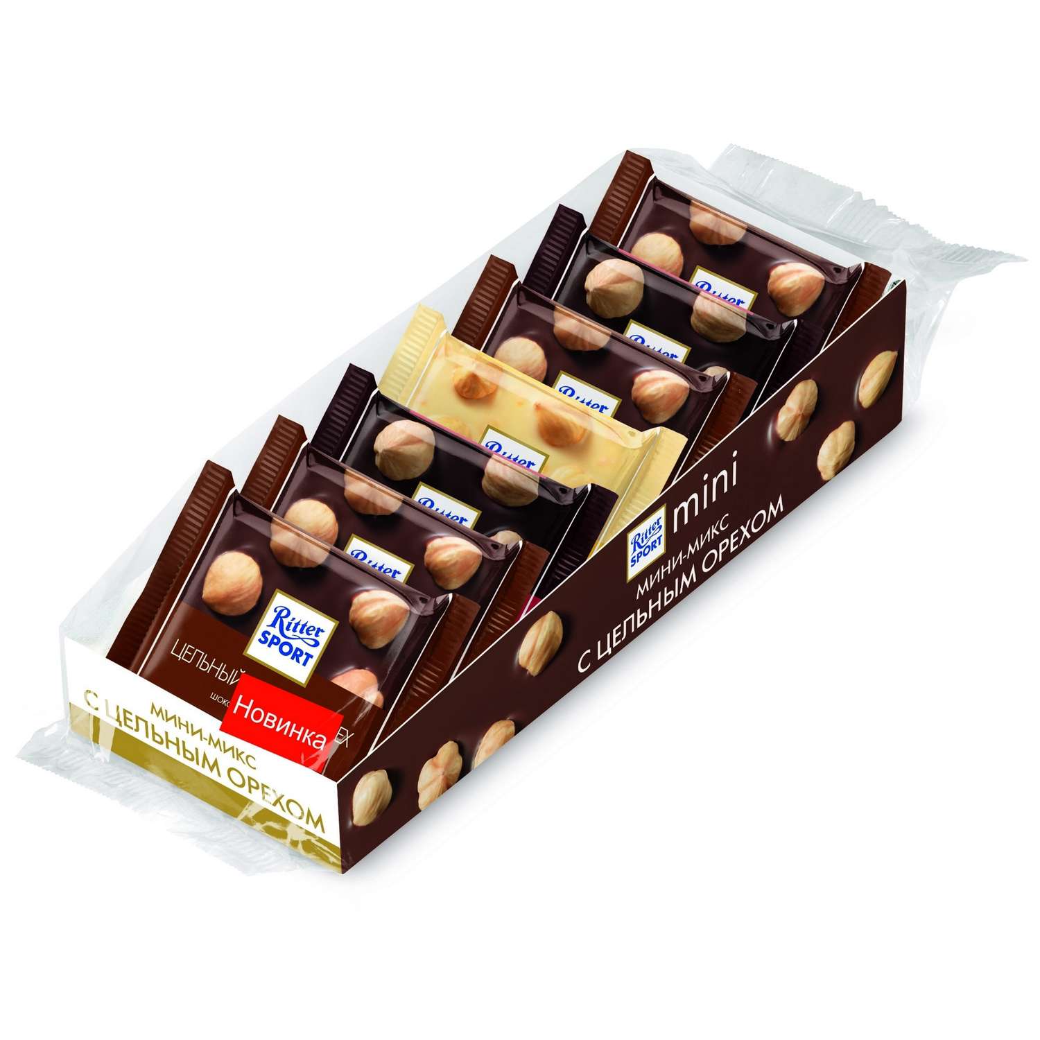 Шоколад Ritter Sport мини-микс с цельным орехом 116г с 3лет - фото 1