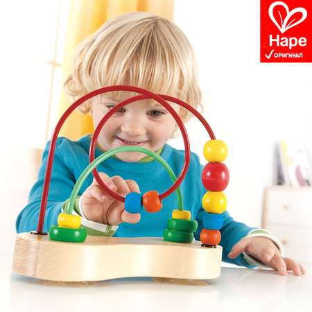 Игрушка HAPE лабиринт Цветные шарики E1801_HP