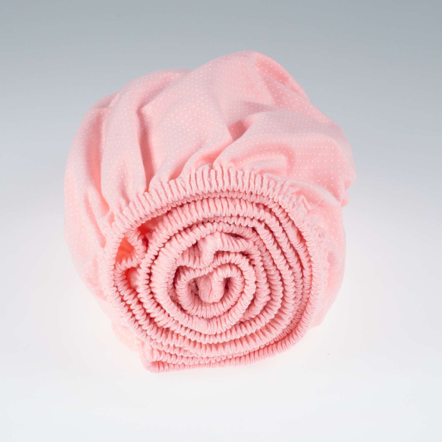 Комплект простыней Mrs.Stretch Mr.Jersy ясельных трикотажных натяжных на резинке по периметру 2 шт 60х120х15 см цвет розовый - фото 3