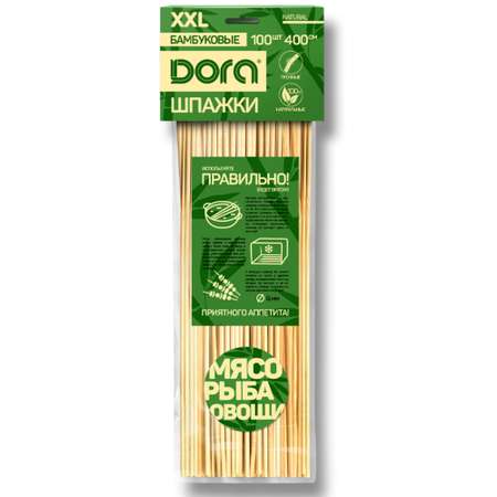 Шпажки бамбуковые DORA 40см 100 штук