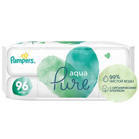 Салфетки влажные Pampers Aqua Pure Duo 96шт