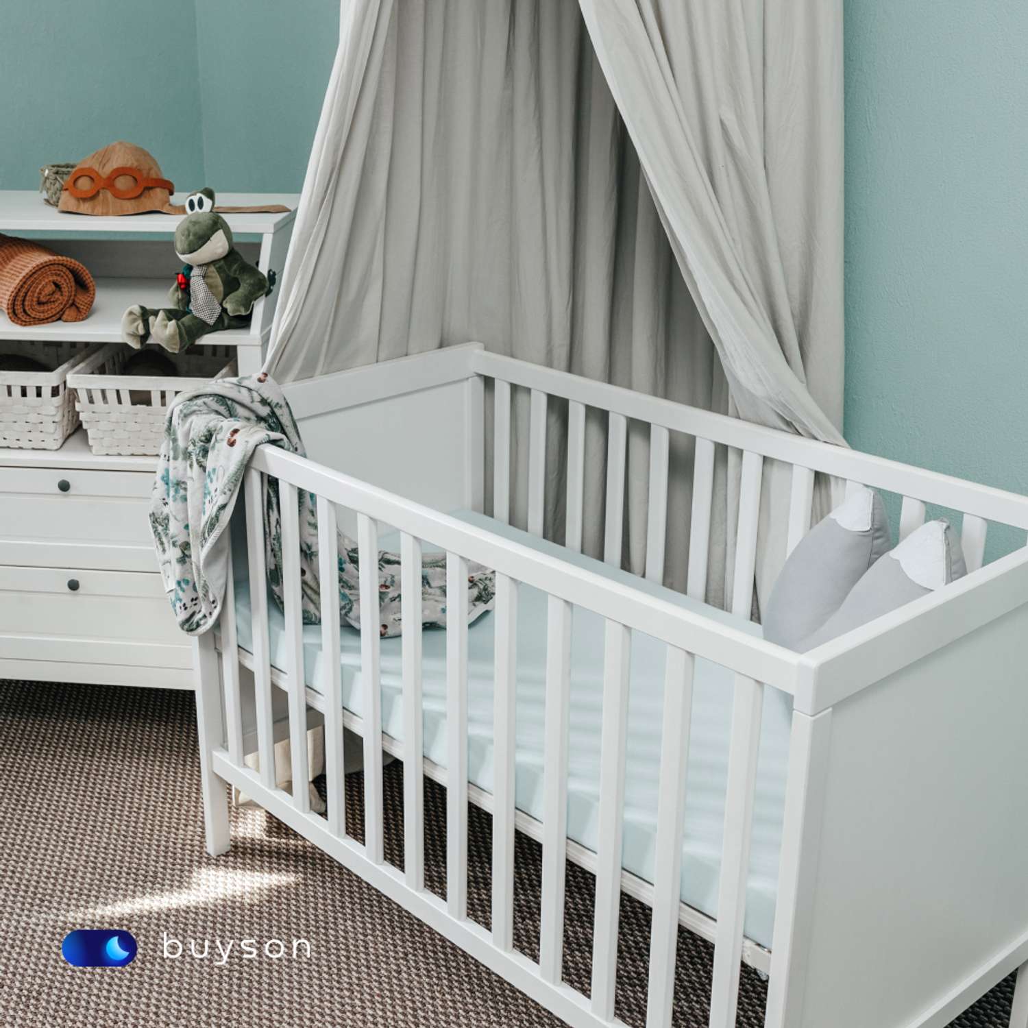 Матрас в кроватку buyson BuyJoy для новорожденных от 0 до 3 лет 120х60 см - фото 10