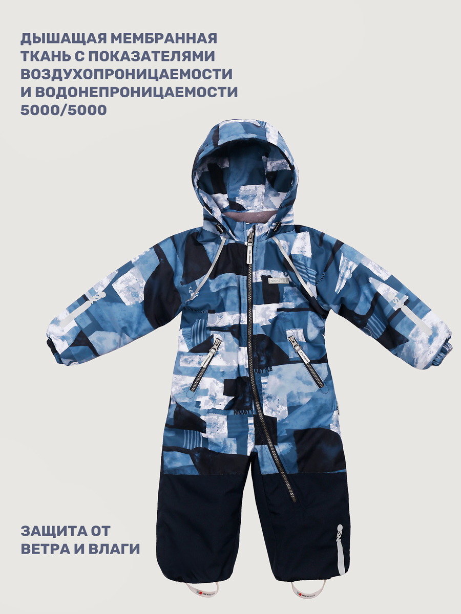 Комбинезон NIKASTYLE 8м0925 джинс/неви - фото 3