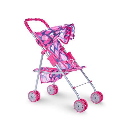 Коляска для кукол Buggy Boom трость сине-розовая 8006-M2010