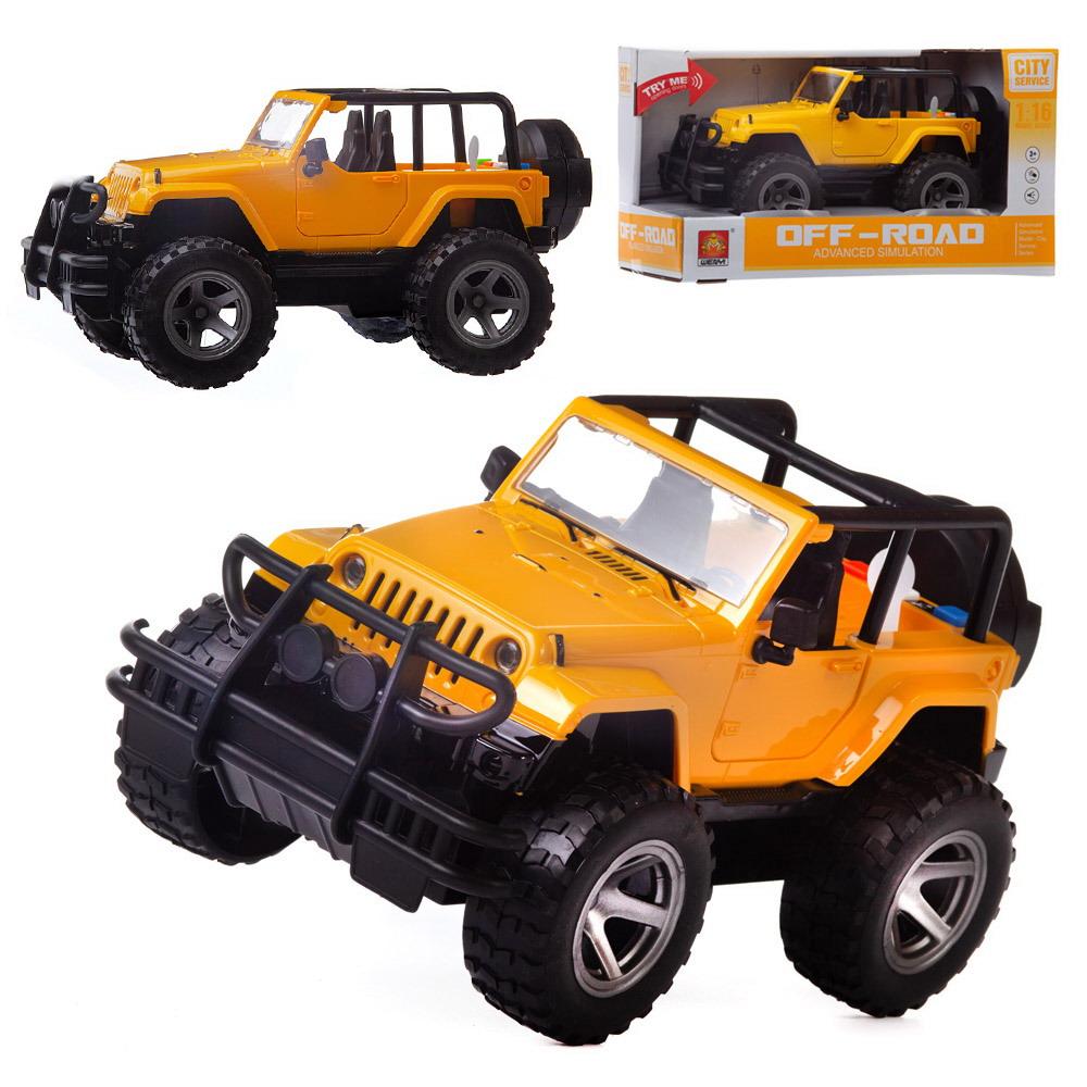 Внедорожник Junfa Jeep 1:16 желтый MY390B - фото 2