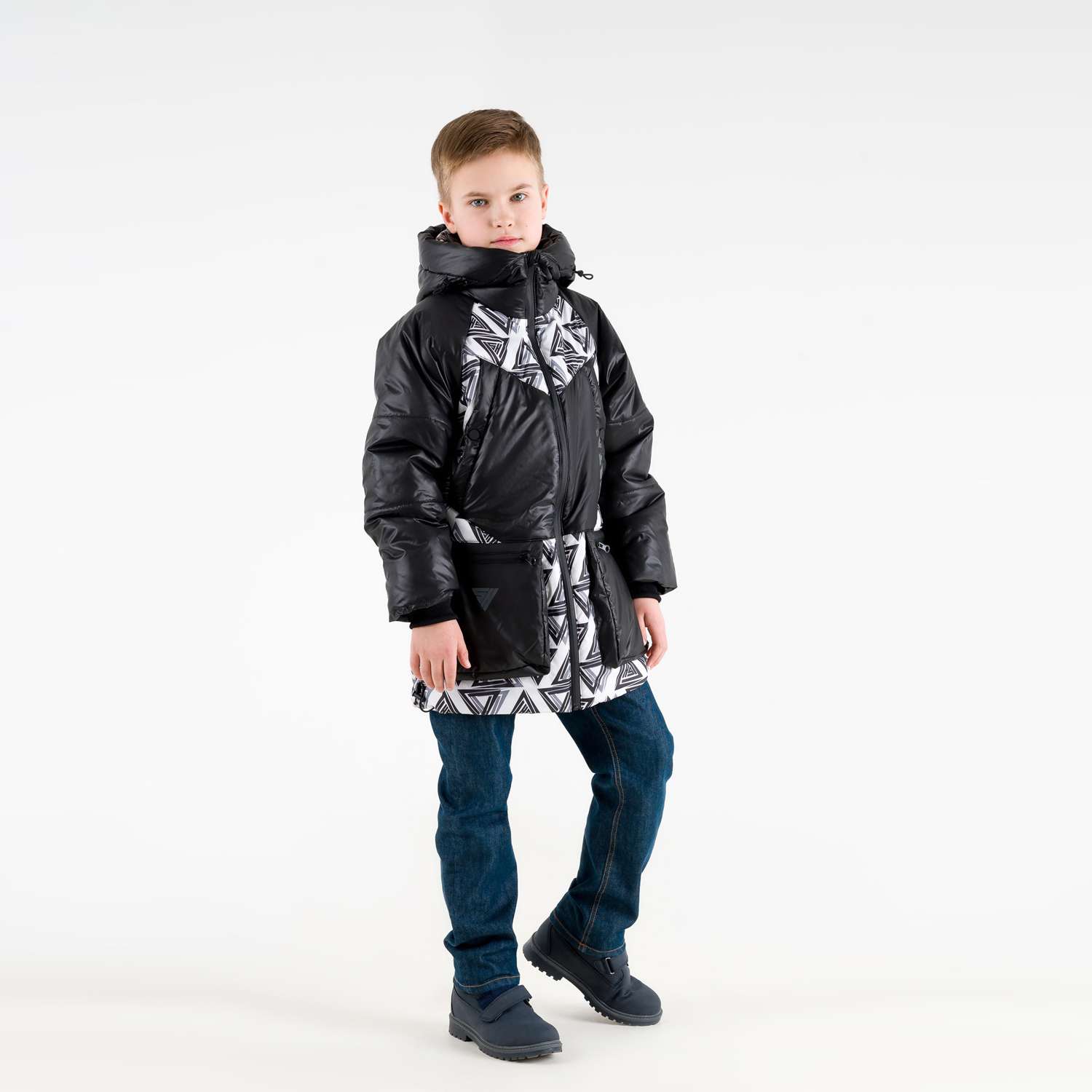 Куртка Sherysheff Куртка В21134 Черный/принт - фото 6