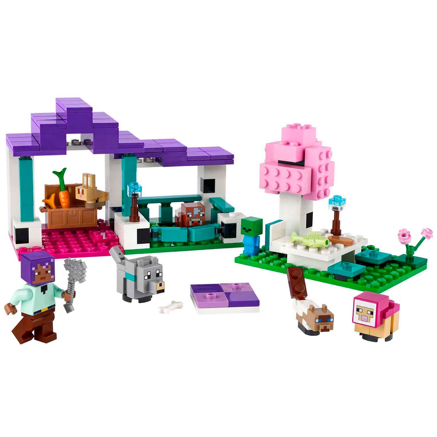 Конструктор детский LEGO Minecraft Приют для животных 21253 - фото 8