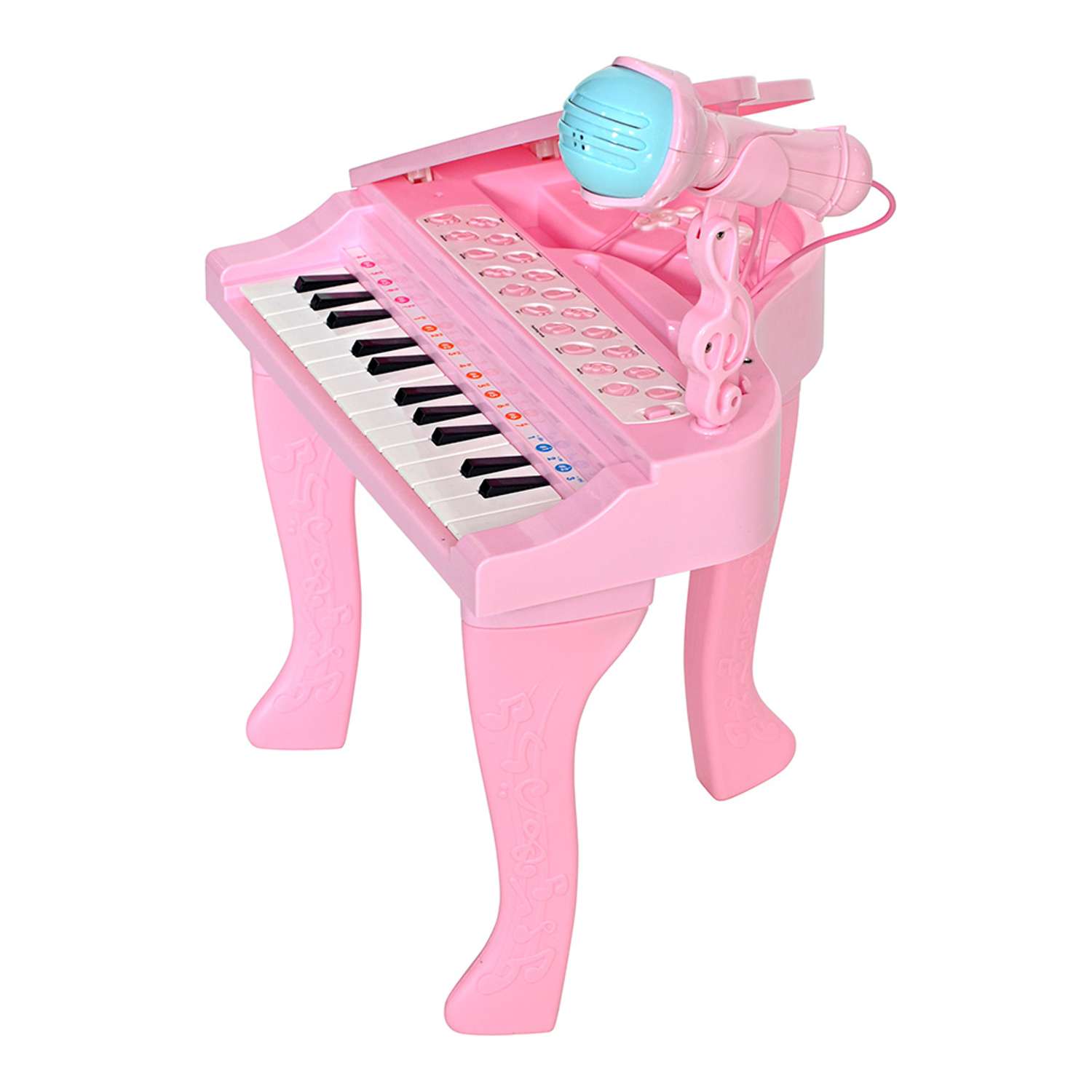 Музыкальный детский центр EVERFLO Рояль розовый HS0356829 - фото 15