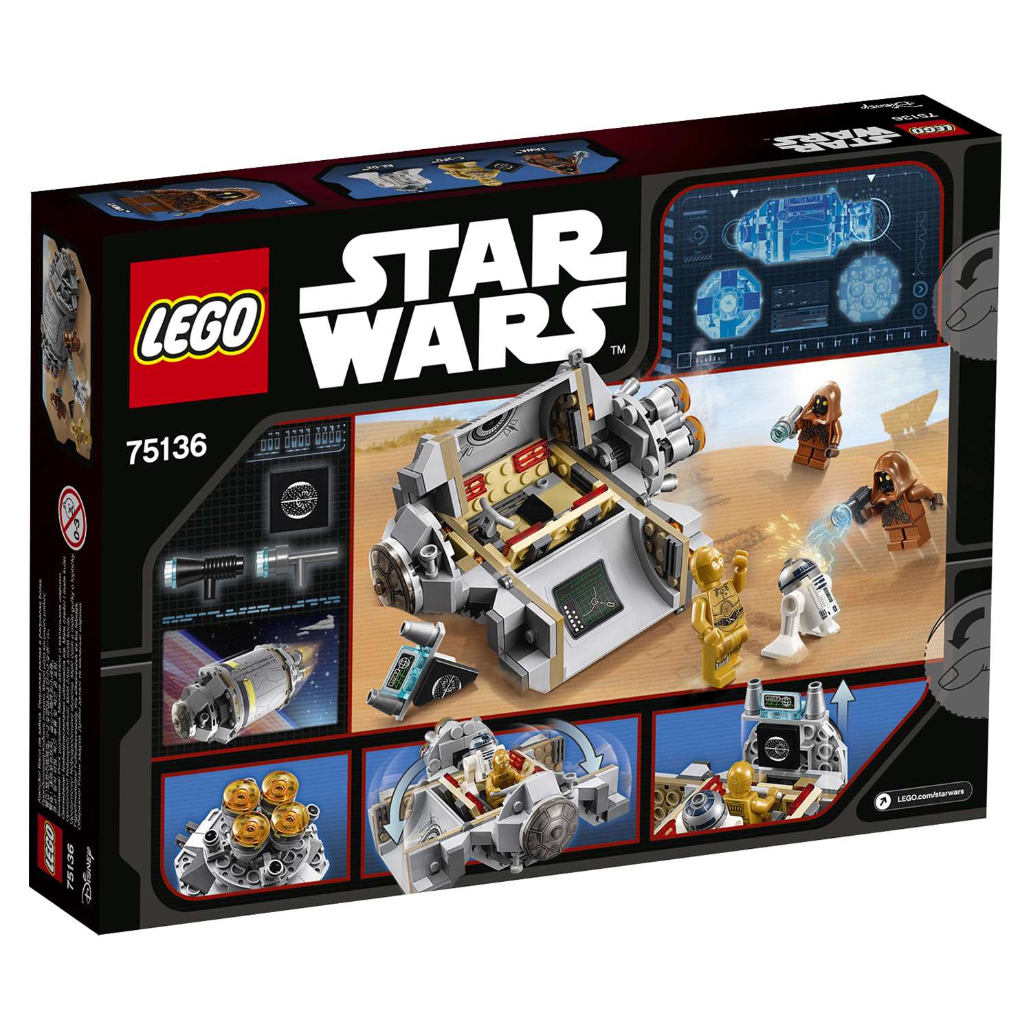 Конструктор LEGO Star Wars TM Спасательная капсула дроидов™ (75136) - фото 3