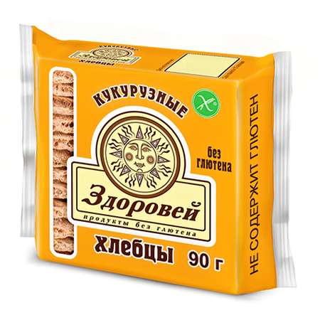 Хлебцы Здоровей кукурузные без глютена 90 г