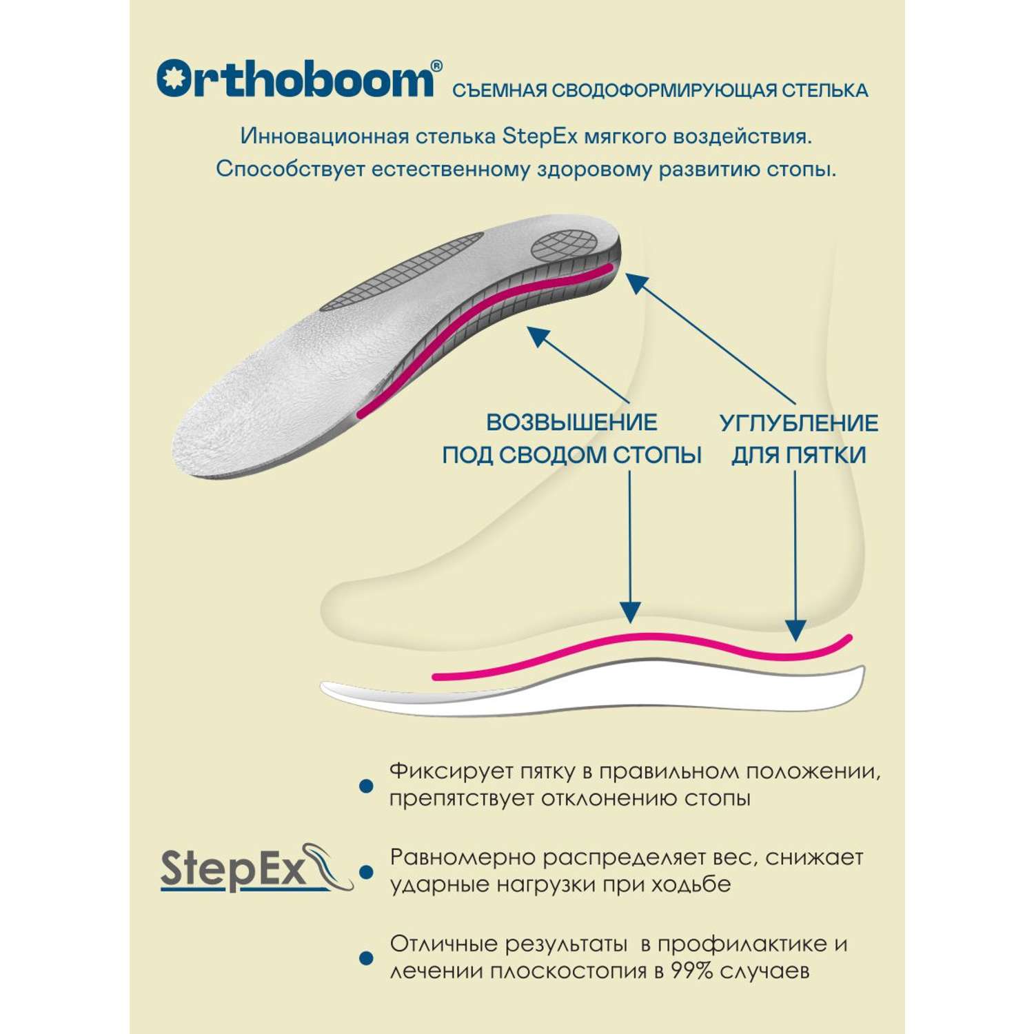 Ботинки ORTHOBOOM 80123-04_черный с оранжевым - фото 4