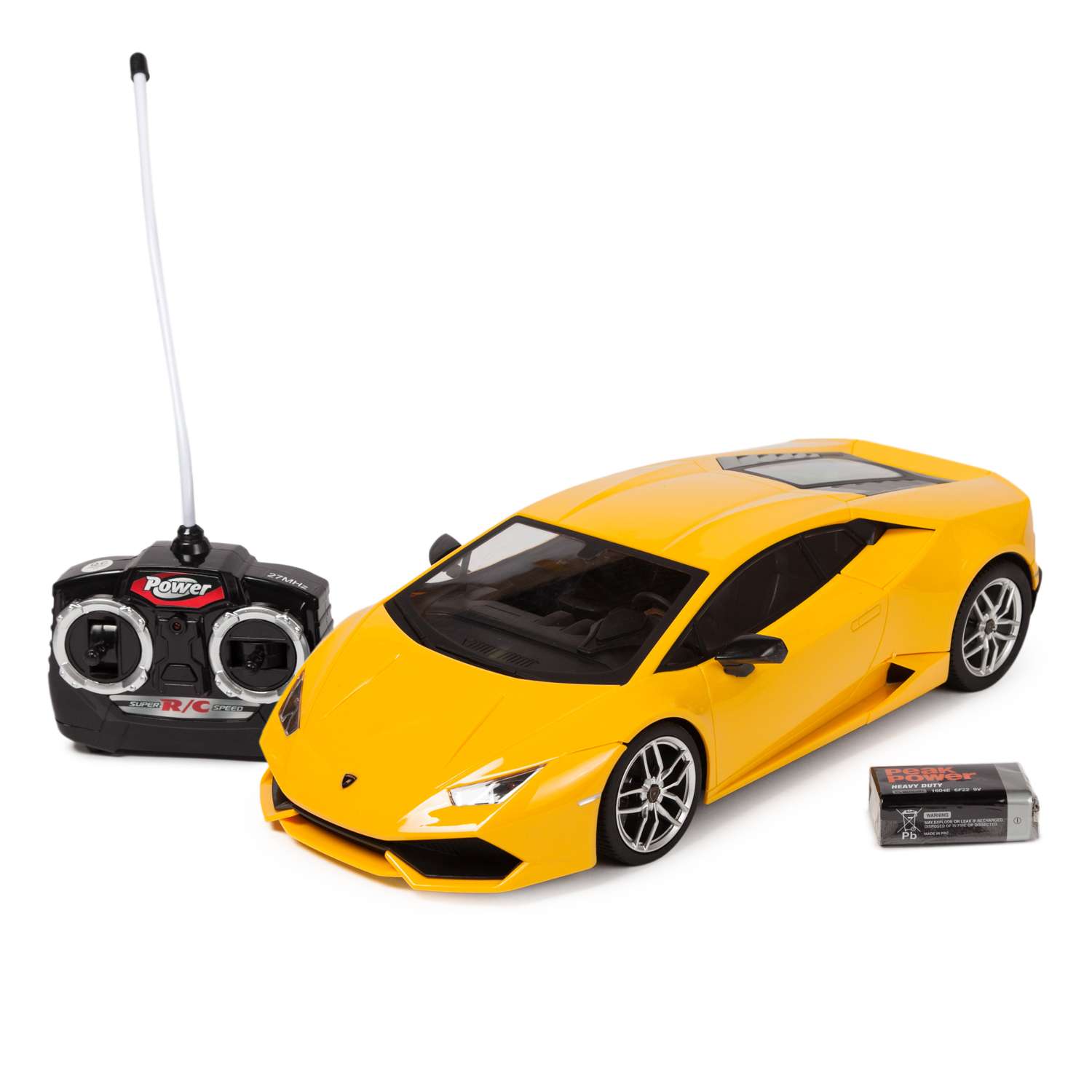 Машинка на радиоуправлении Mobicaro Lamborghini Huracan LP610-4 1:16 Жёлтая - фото 1