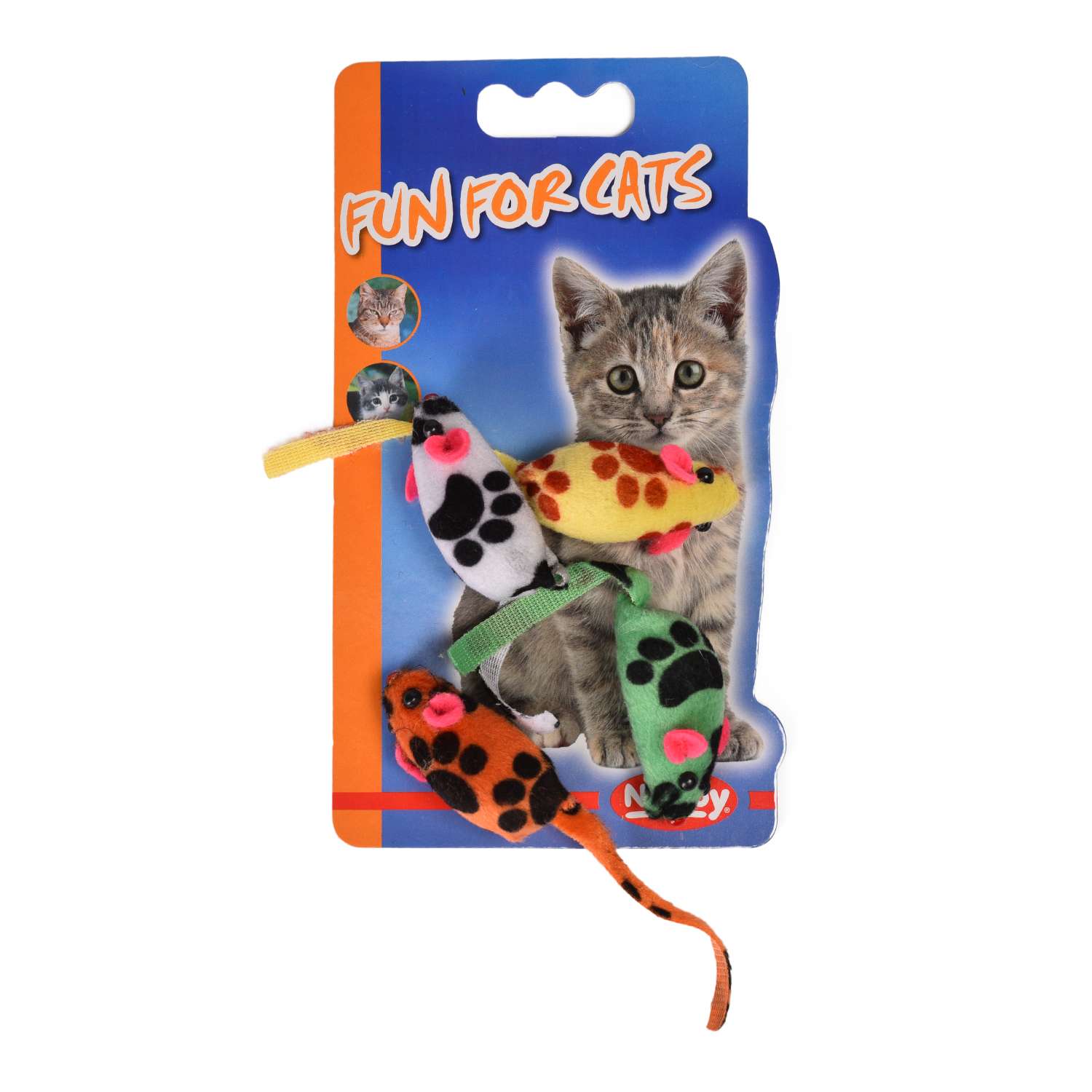 Игрушка для кошек Nobby Мышка короткошерстная с погремушкой 80047 - фото 2