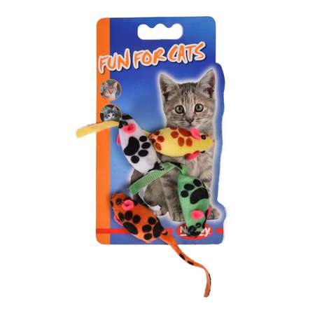 Игрушка для кошек Nobby Мышка короткошерстная с погремушкой 80047
