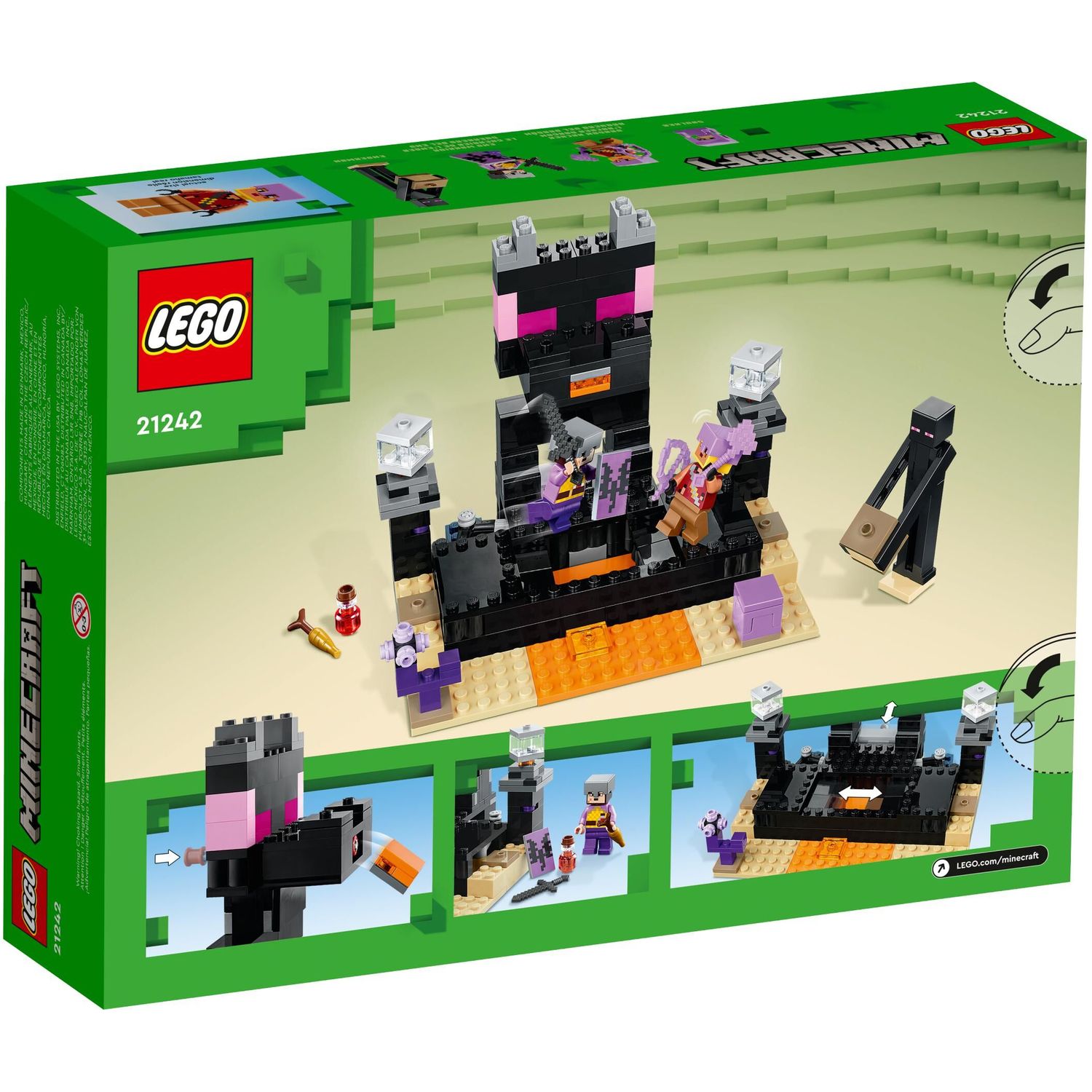 Конструктор LEGO Майнкрафт Конечная арена 21242 купить по цене 2499 ₽ в  интернет-магазине Детский мир