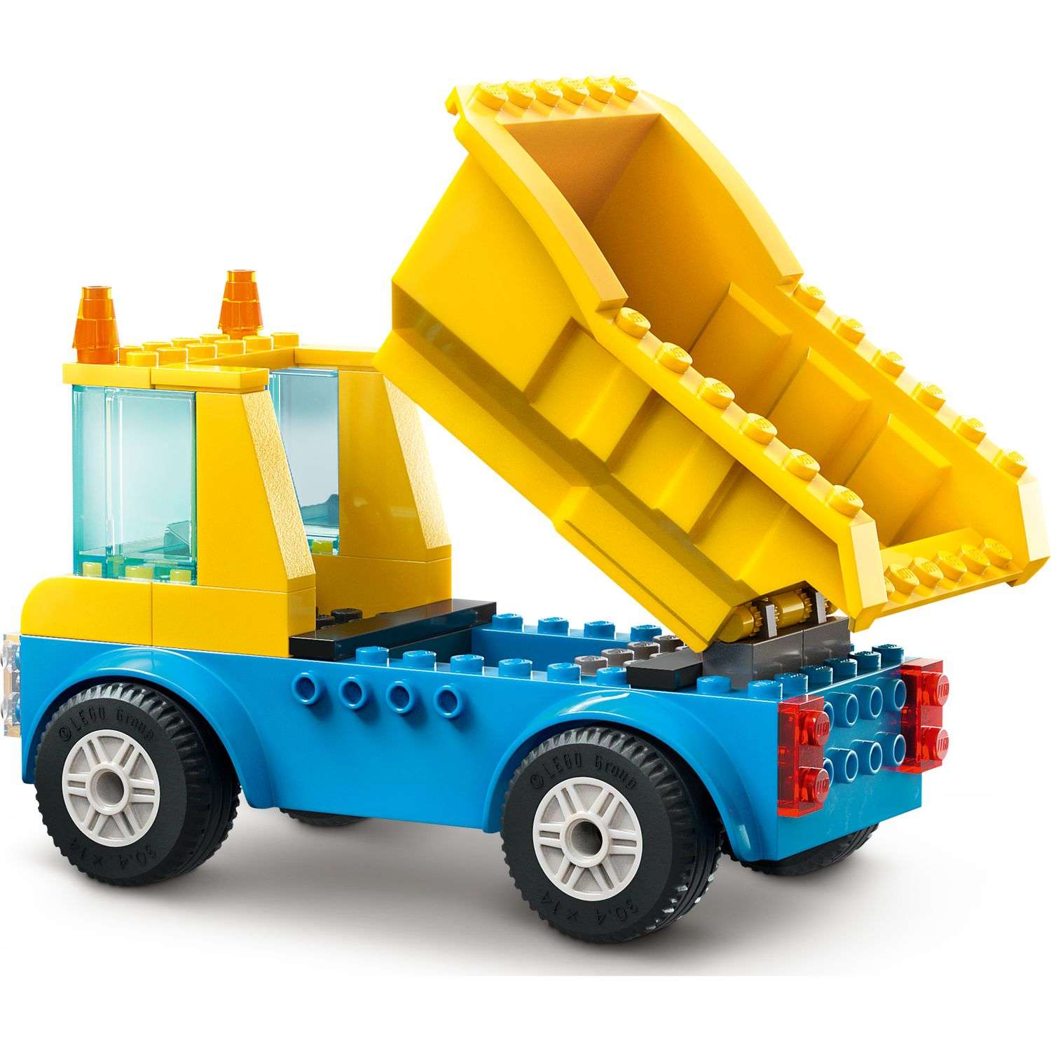 Конструктор LEGO City Construction Trucks and Wrecking Ball Crane 60391 - фото 5