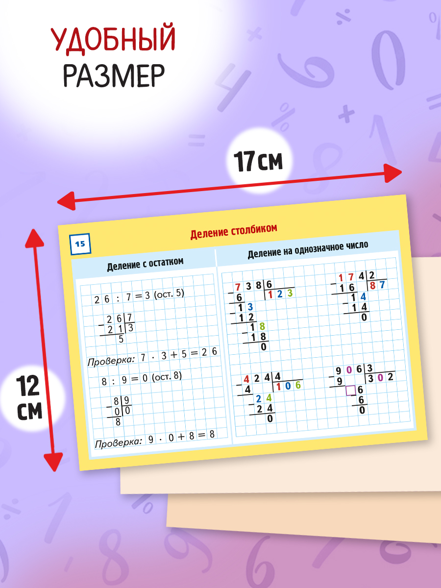 Обучающие карточки Hatber Карточки-шпаргалки математика 1-4 класс - фото 4