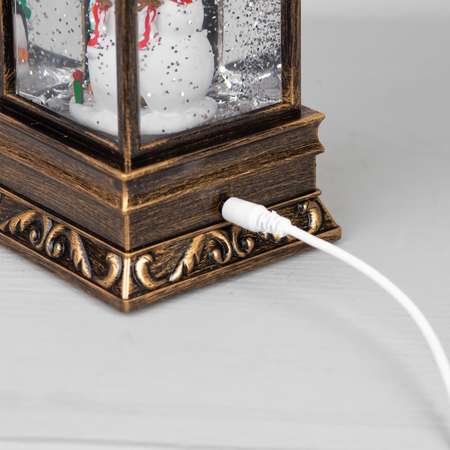 Светодиодная фигура Sima-Land «Дед Мороз с мешком» батарейки не в комплекте USB свечение тёплое белое