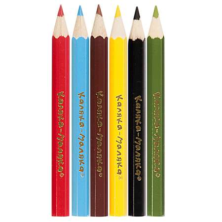Набор карандашей Каляка Маляка короткие 6цветов КККМ06