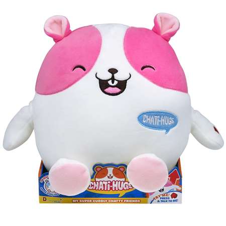 Игрушка мягконабивная Chati-Hugs Розовый хомяк 80645A