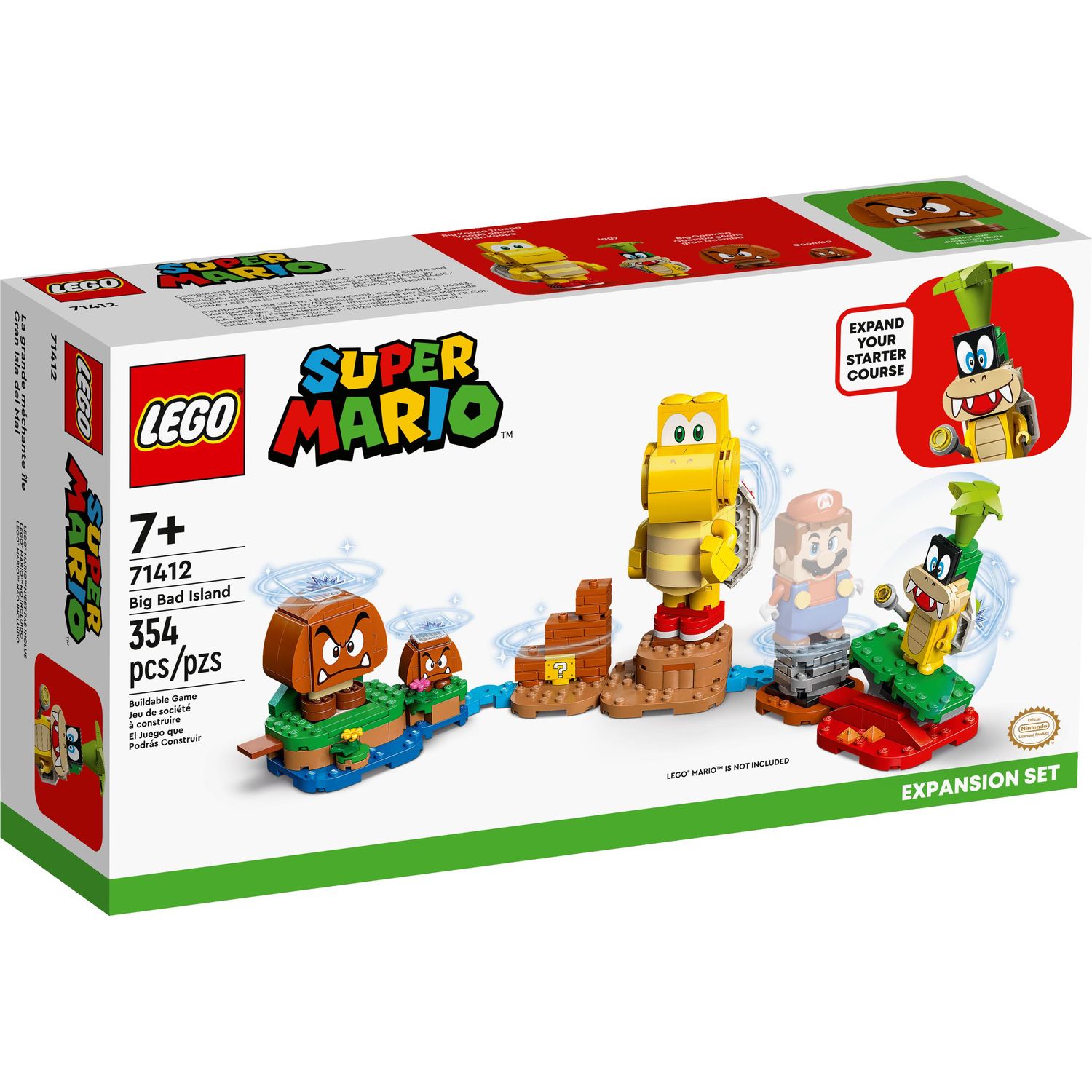 Конструктор LEGO Super Mario Big Bad Island Expansion Set 71412 купить по  цене 3999 ₽ в интернет-магазине Детский мир