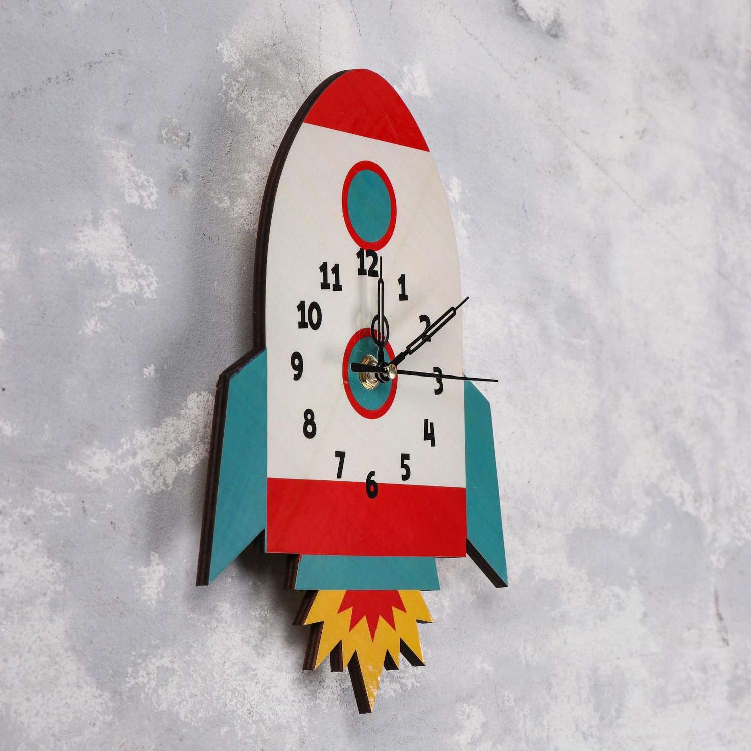Часы настенные Соломон «Ракета» микс - фото 2