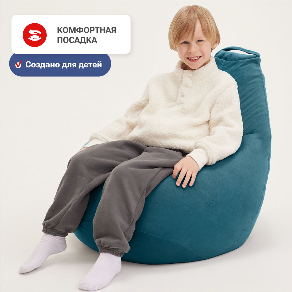 Кресло-мешок груша Bean Joy размер XL велюр - фото 2