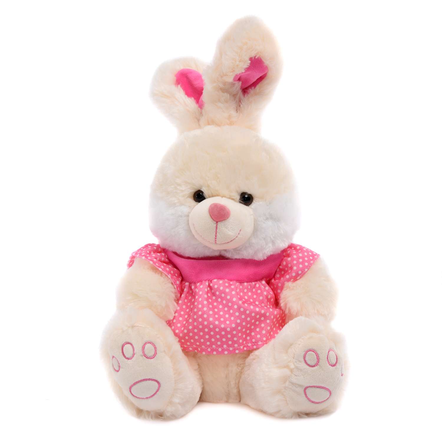Мягкая игрушка Девилон Кролик Рита Розовый 38 см - фото 1