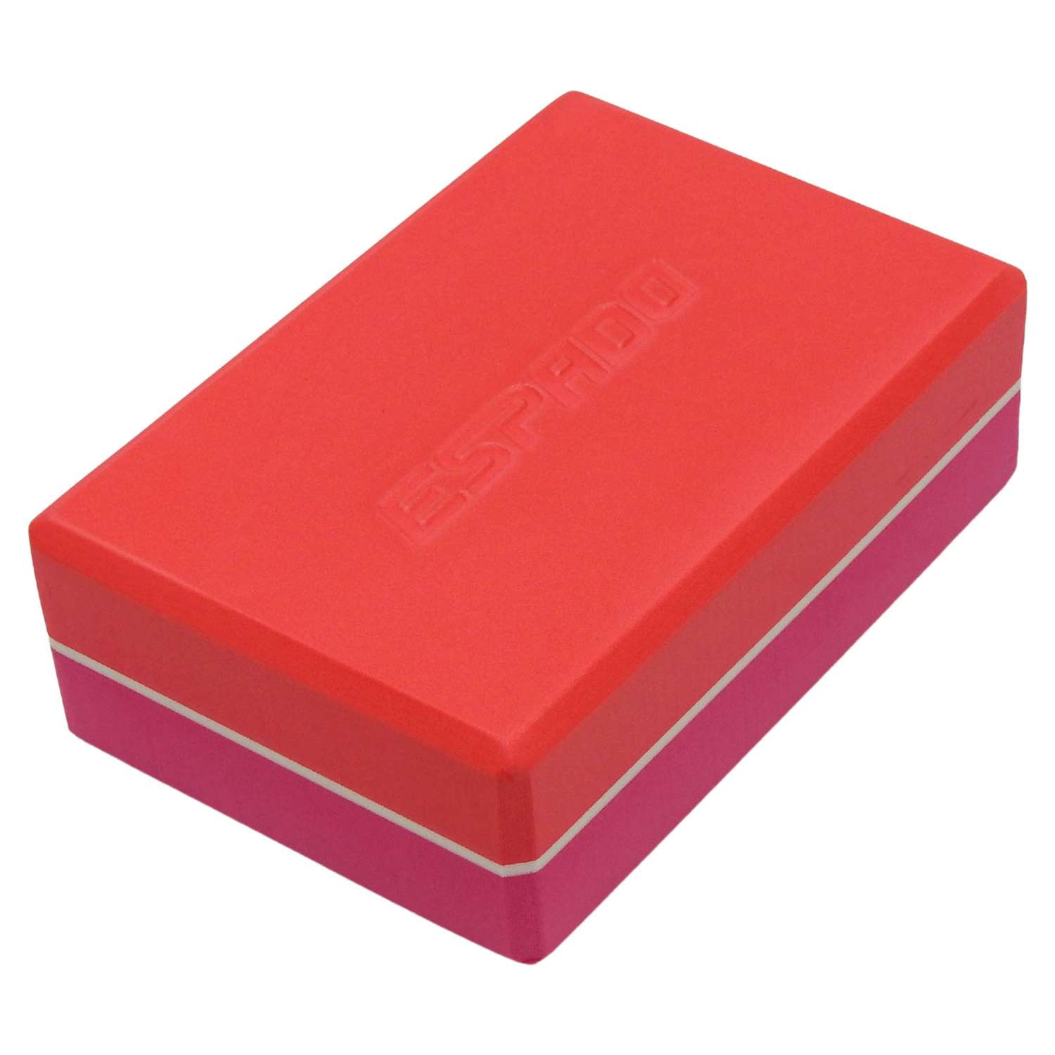 Блок для йоги Espado розово-красный ES2722 - фото 4
