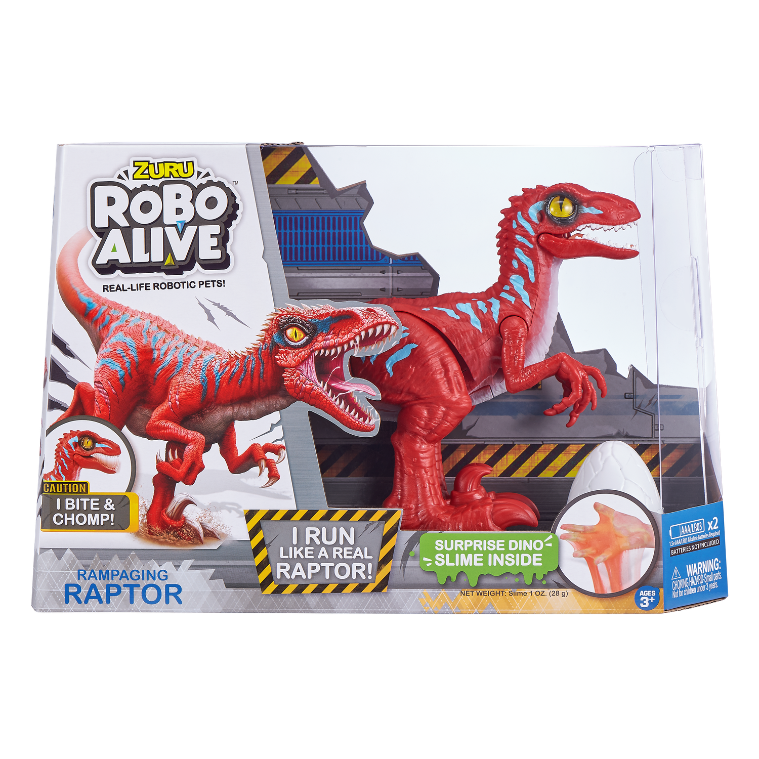 Игрушка ROBO ALIVE Zuru Raptor Красный 25289A - фото 9