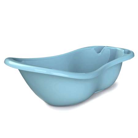 Ванночка для купания KidWick Шатл с термометром Голубой-Темно-голубой