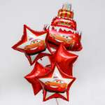 Набор шаров Disney фольгированных Happy Birthday Тачки