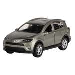 Машинка AUTOGRAND Toyota RAV 4 серая металлическая с инерционным механизмом 12 см