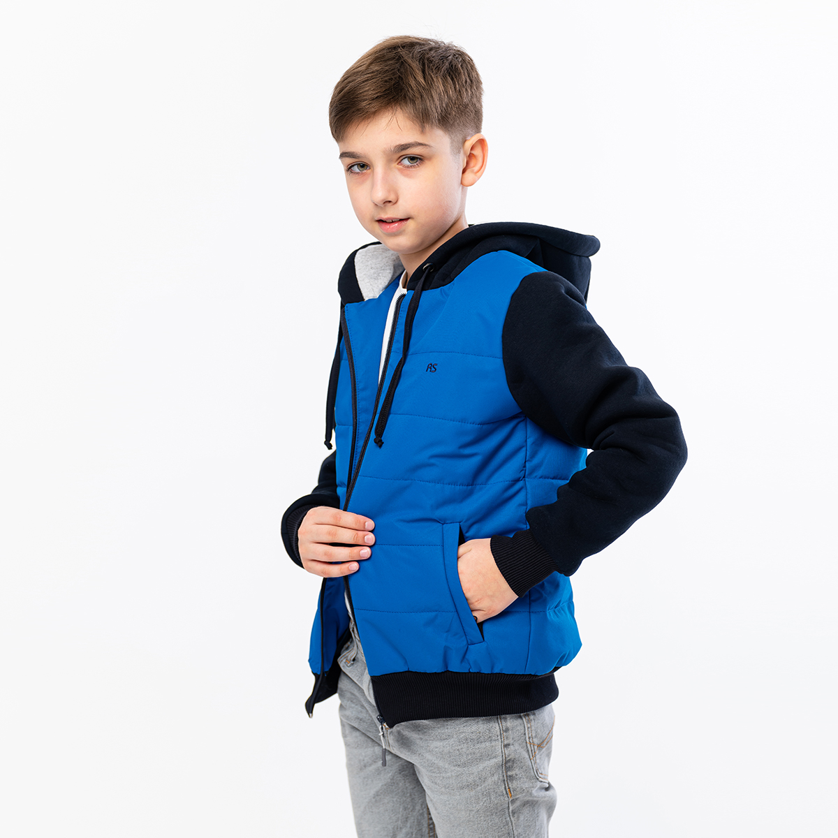 Куртка RODOS М-222_Детская(М)/Темно-голубой_синий - фото 5