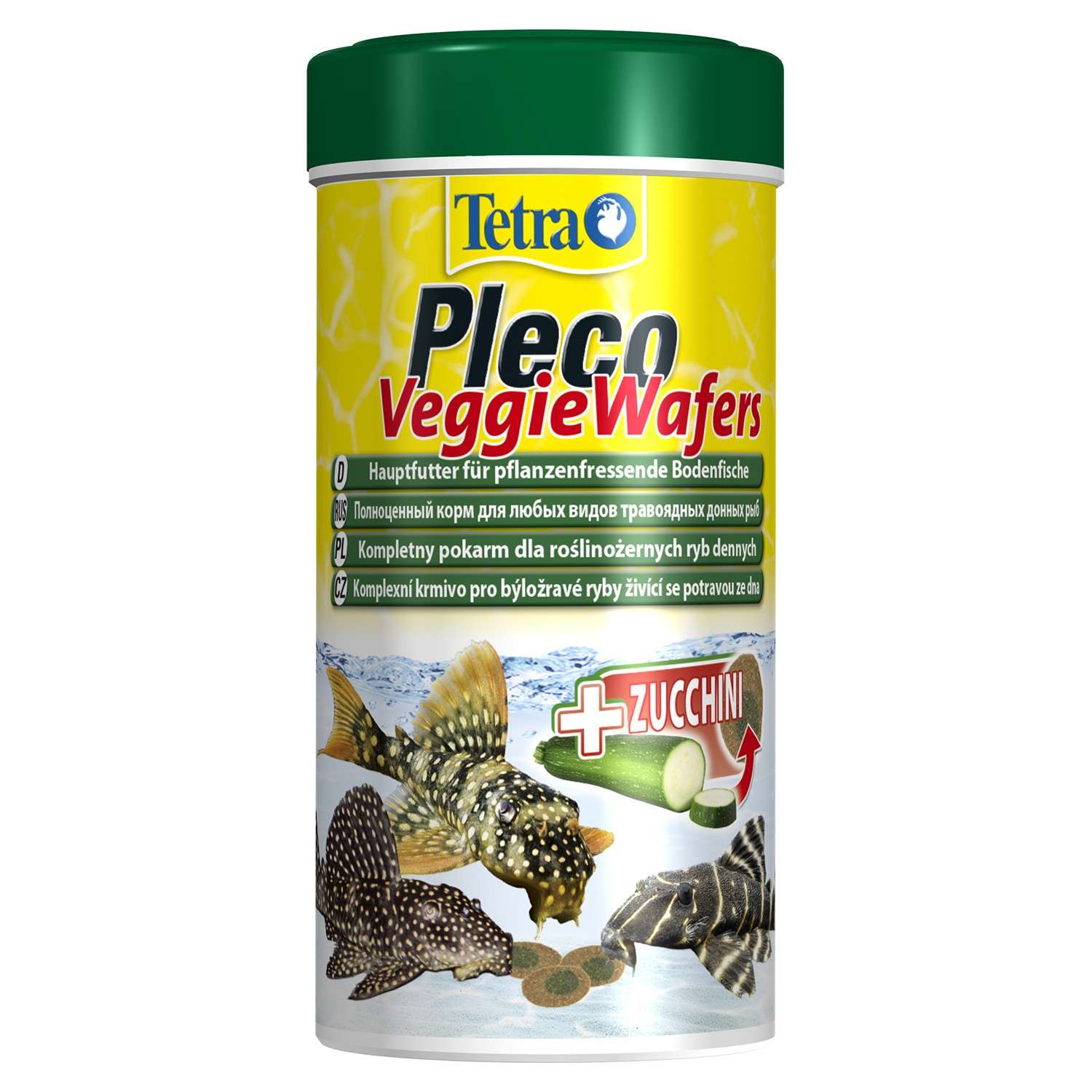 Корм для рыб Tetra 250мл Pleco Veggie Wafers донных корм-пластинки с добавлением цуккини - фото 1