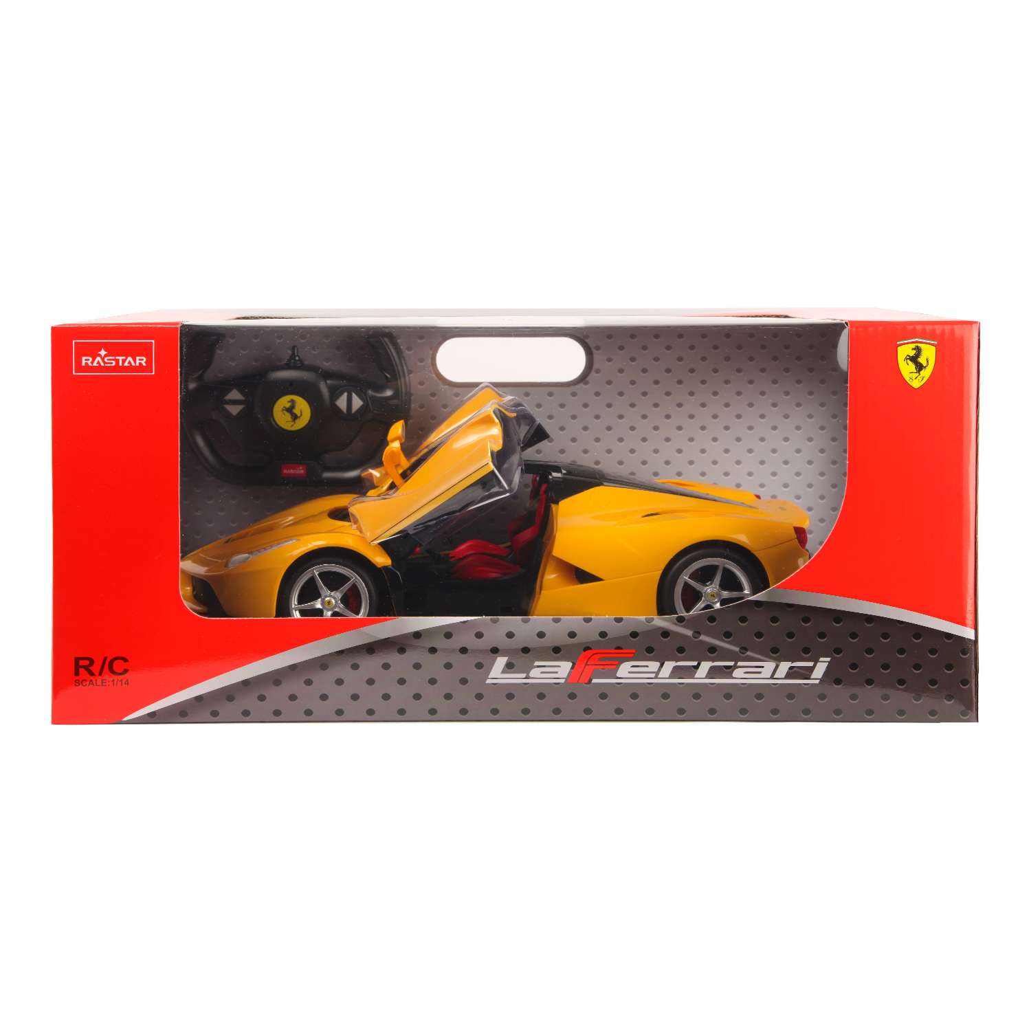 Машина Rastar РУ 1:14 Ferrari USB Желтая 50160 - фото 2