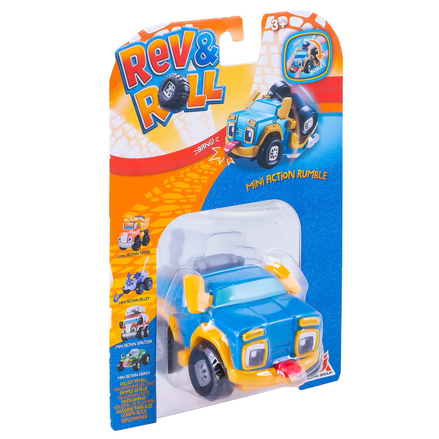 Игрушка Rev and Roll мини машинка Рамбл EU881110 - фото 2