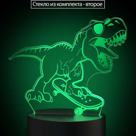 3D ночник-светильник BONNE NUIT Крутые динозавры