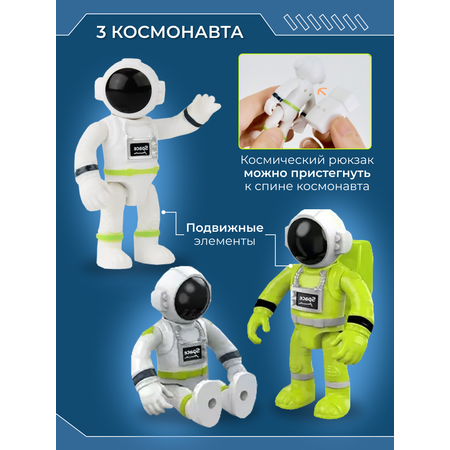 Космический игровой набор 3в1 TrendToys ракета луноход и космонавт