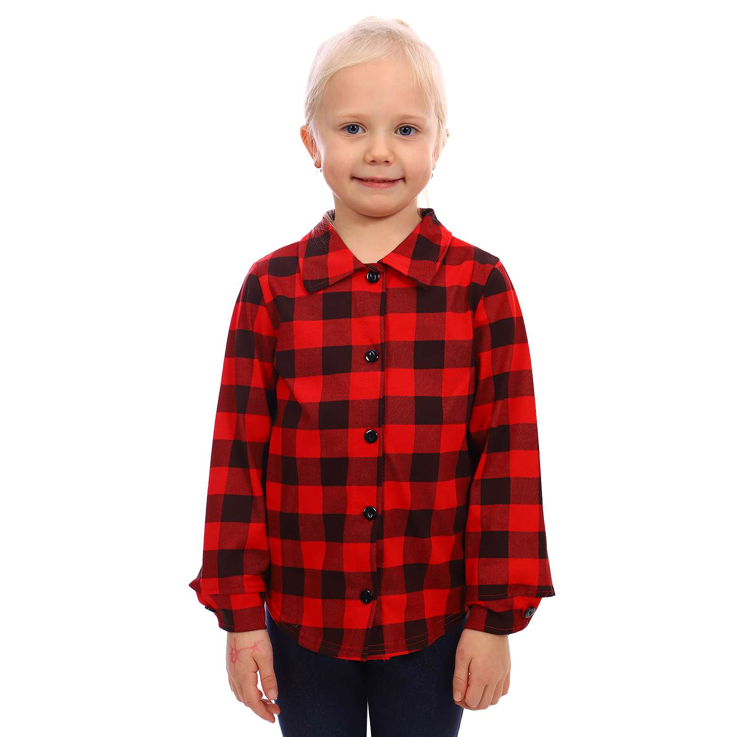 Рубашка Детская Одежда 2002К/красный - фото 1